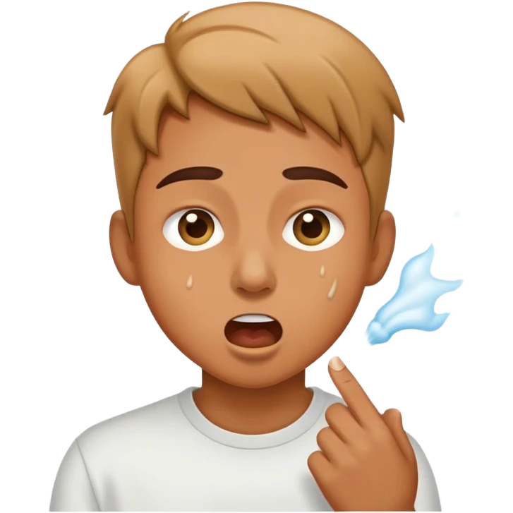 a person spitting  emoji