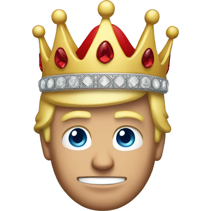 Donald Trump wearing a crown emoji