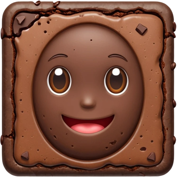 simple brownie emoji