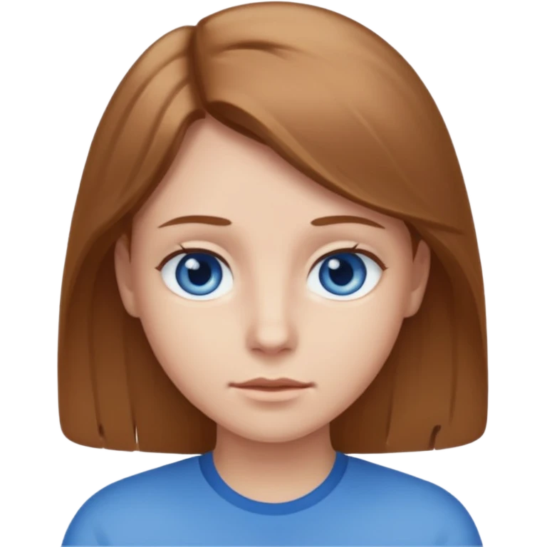 can you make a white native American emoji with light brown hair and blue eyes  emoji