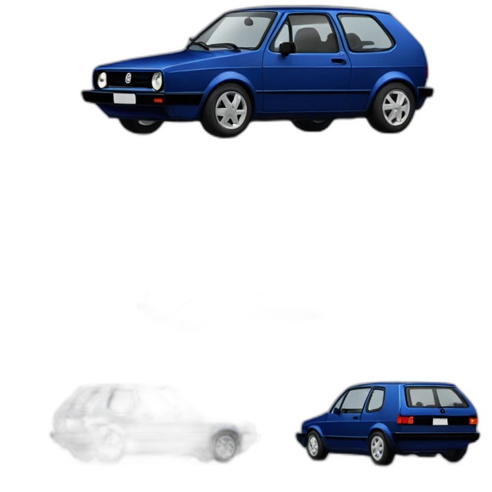 Vw dark blue golf 2 emoji