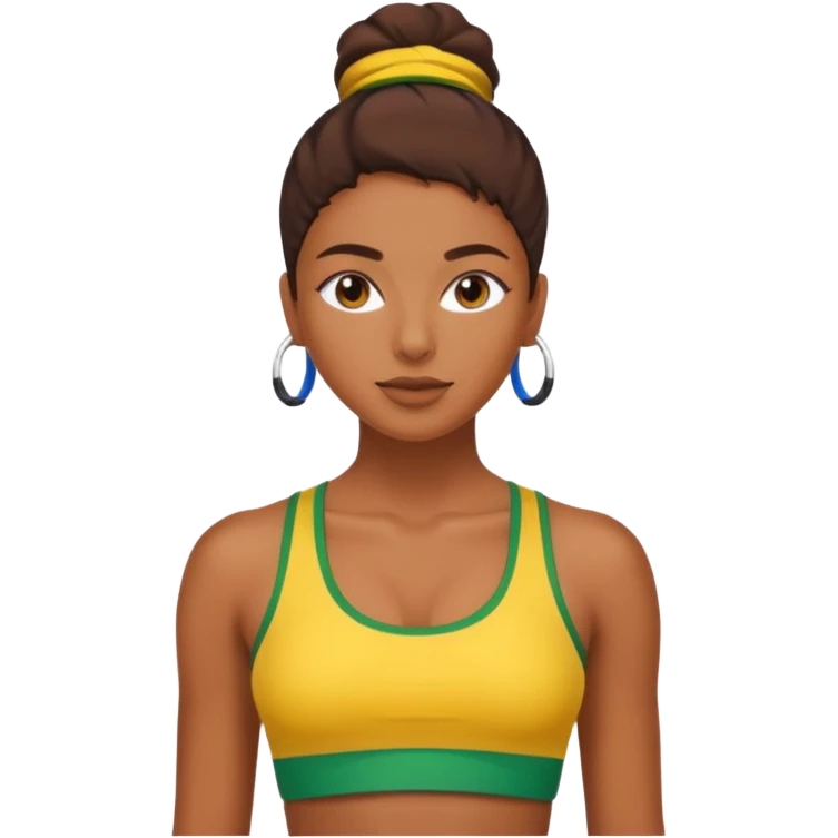 brasil crop top emoji