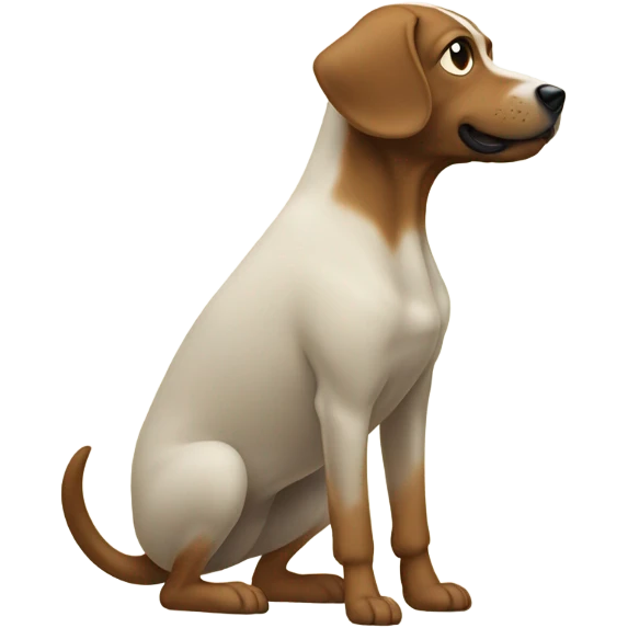 Dog pooping emoji