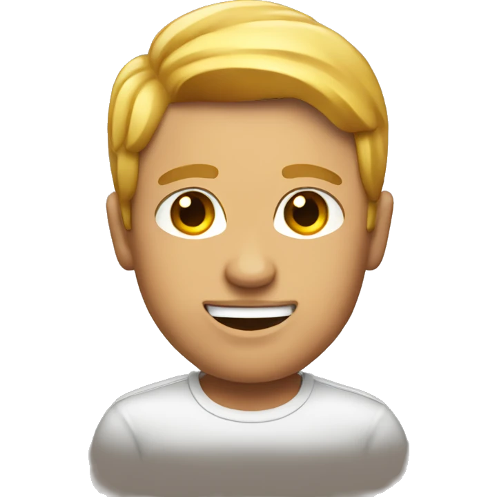 a guy loving gay emoji