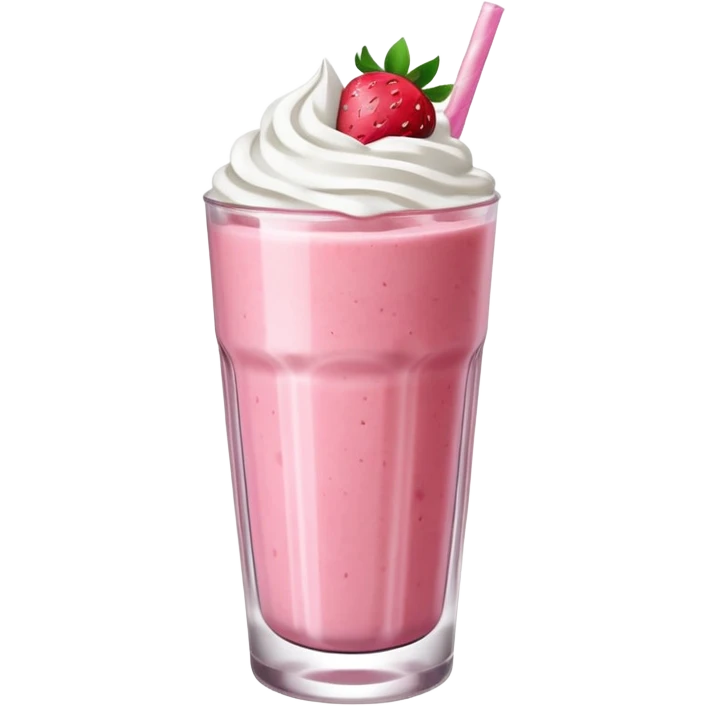 strawberry smoothie show emoji