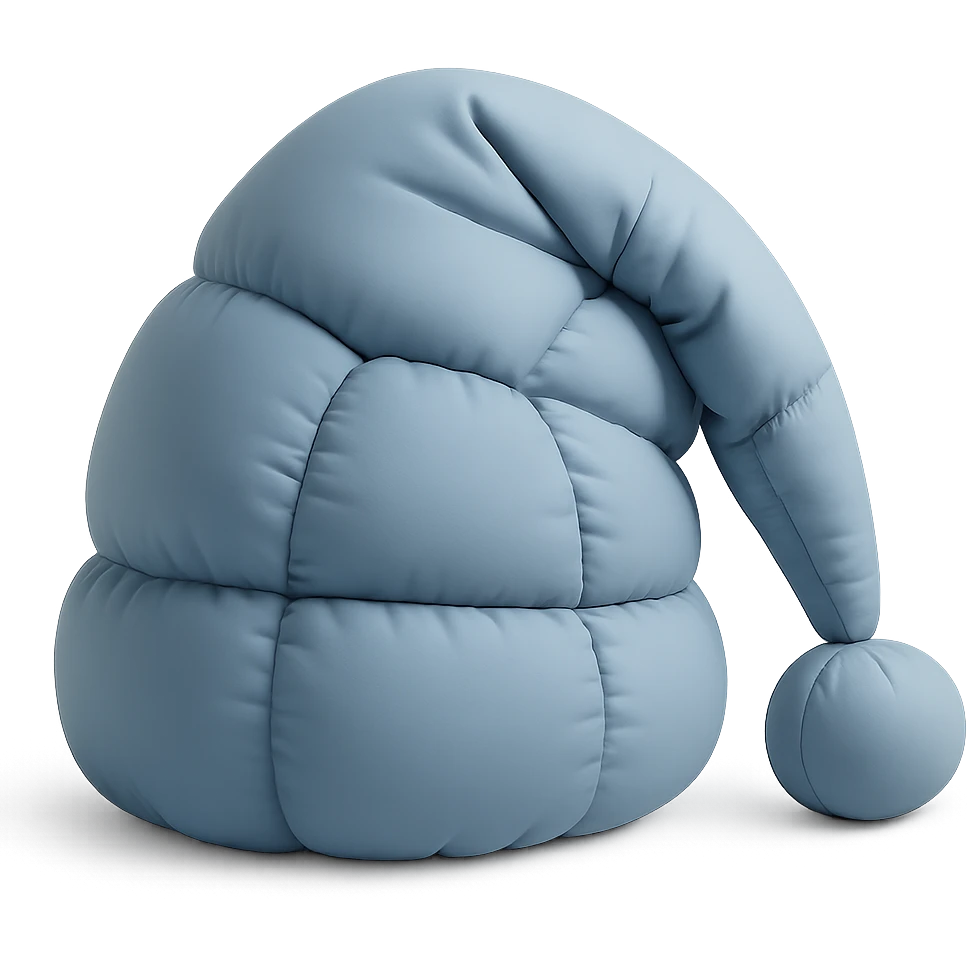 sleep cap in cushion style emoji