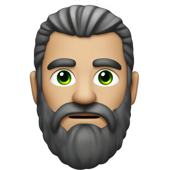Vikingo pelirrojo de ojos verdes emoji