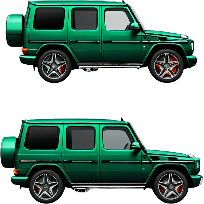 Mercedes-Gclass dark green  emoji
