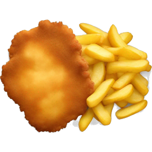 schnitzel with potatos emoji