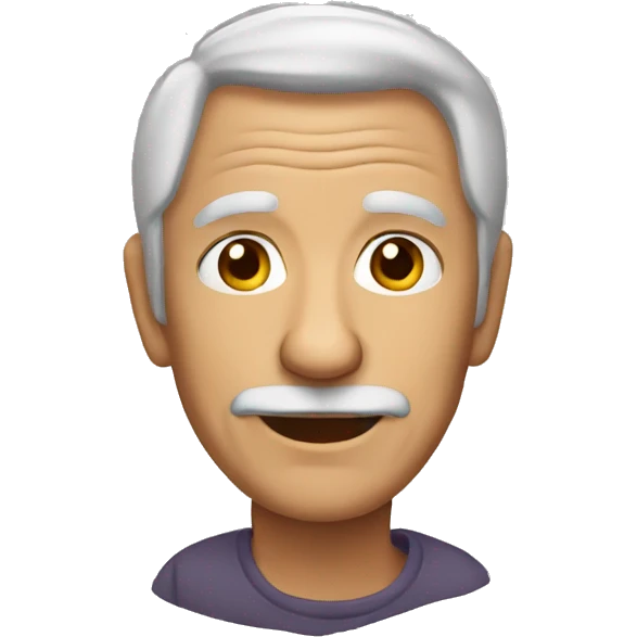 old guy in his 50s emoji