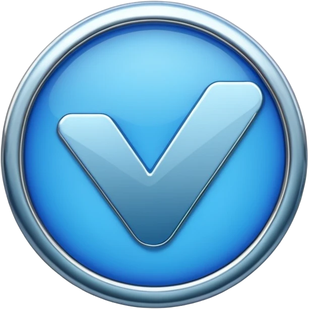 Blue verified checkmark emoji