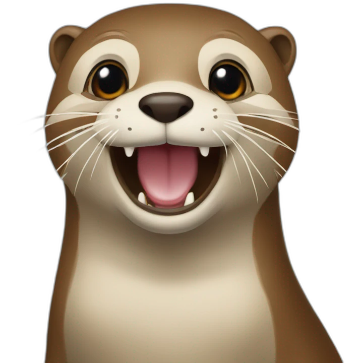 Loutre et flamand emoji