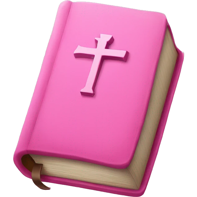 Pink Bible emoji