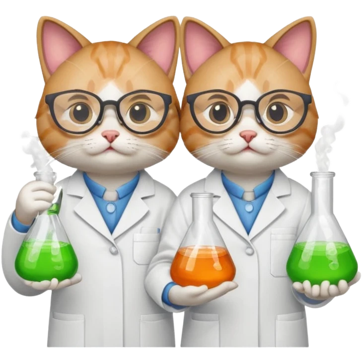 Chemist cats emoji