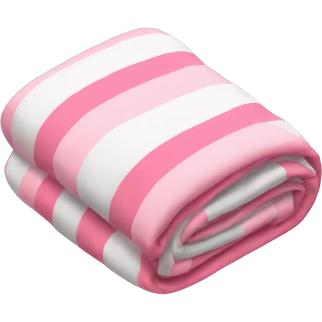 Pink and white blanket folded  emoji