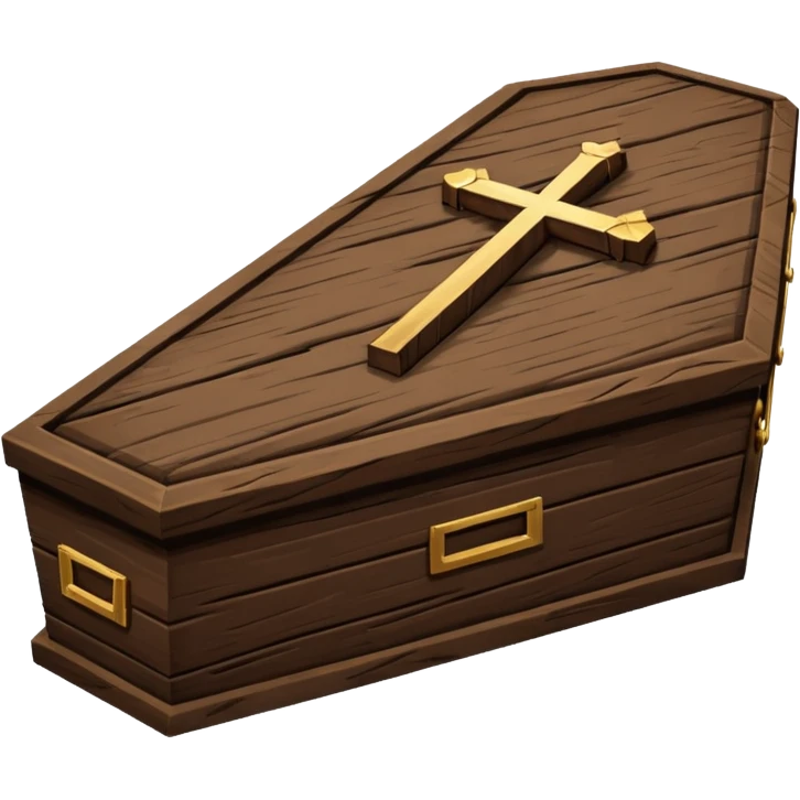 coffin with cross emoji, no text emoji