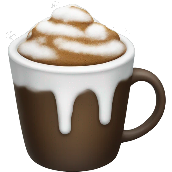 Coffe snow emoji