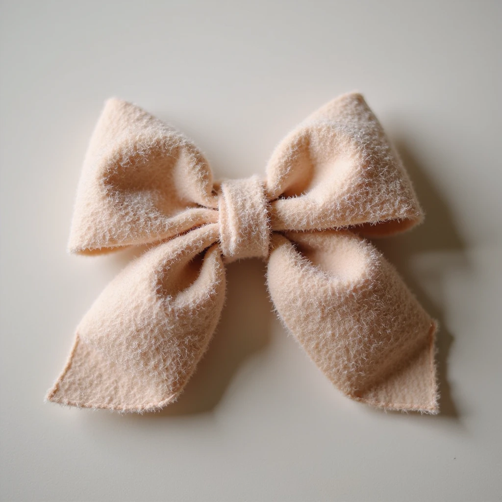 fluffy bow, realistic texture, gentle lighting emoji