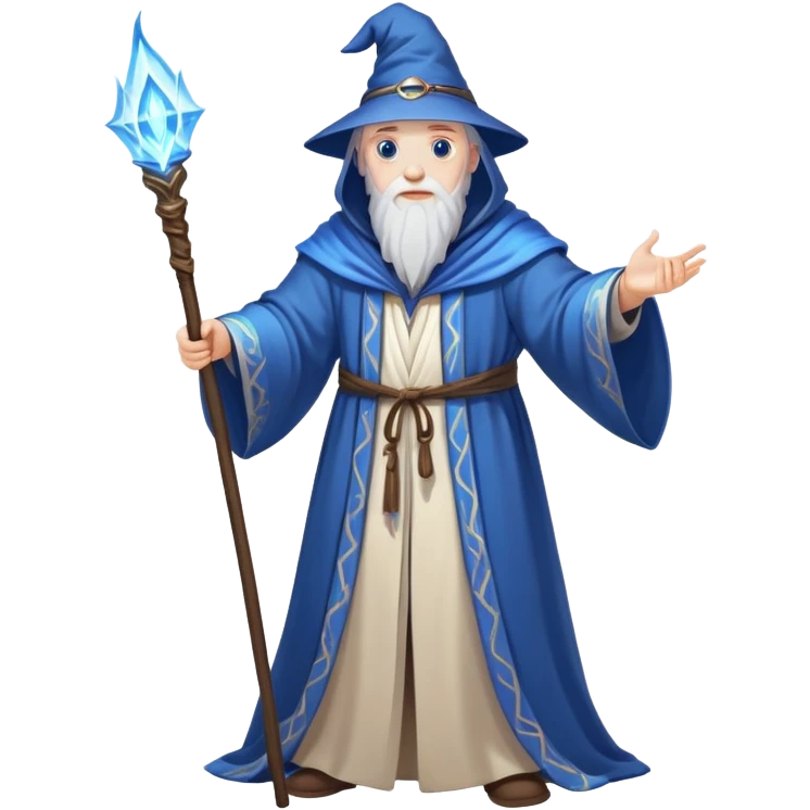 Wizard casting spells emoji