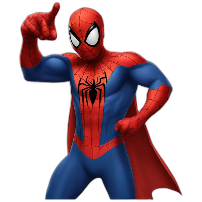 spiderman pointing at spiderman emoji