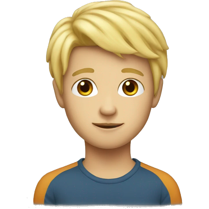 boy blonde  emoji