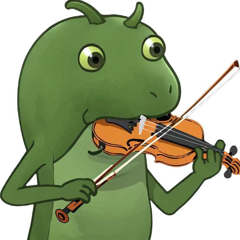 Chili pepper playing violin emoji