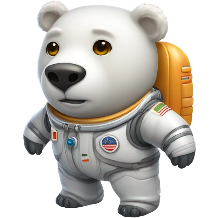 Bear in a spacesuit emoji
