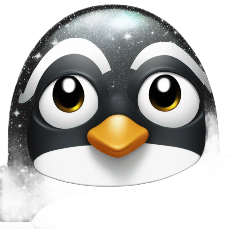 Sparkle penguin emoji