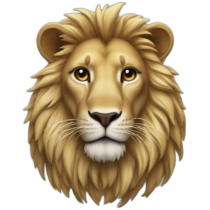 lion  dans l’eau emoji