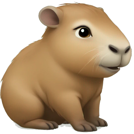 cute Capybara baby emoji