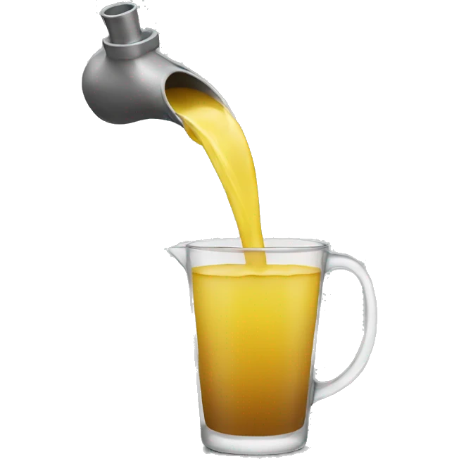 pouring emoji