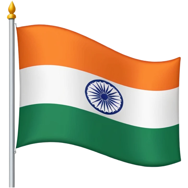 a flag with India Post logo emoji