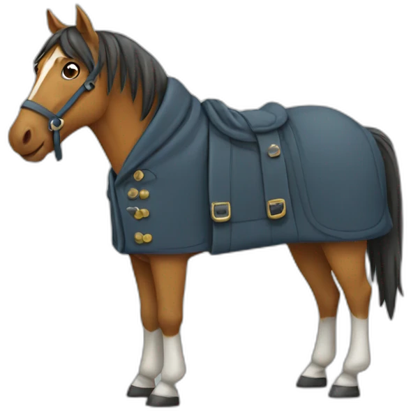 horse in a coat emoji