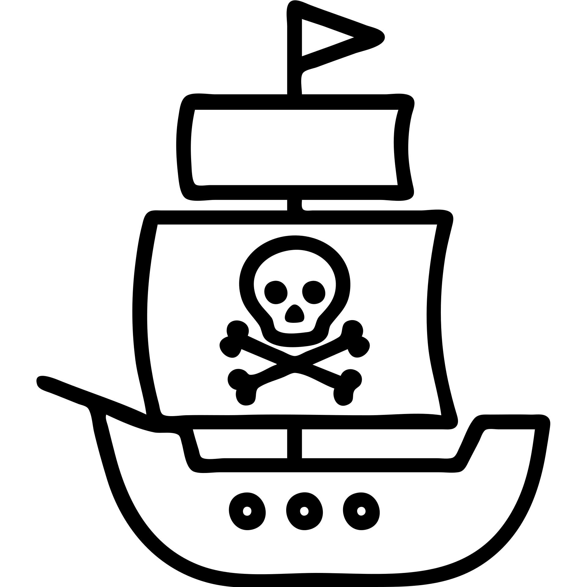 pirate ship outlined icon emoji