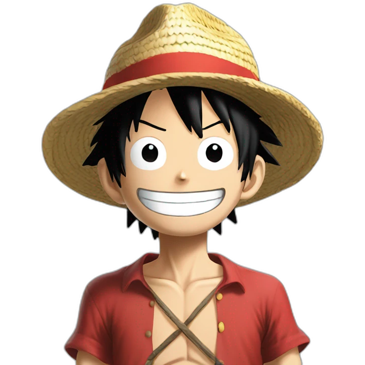 monkey d luffy on real life emoji
