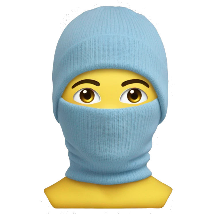 Hat-balaclava-light-blue emoji