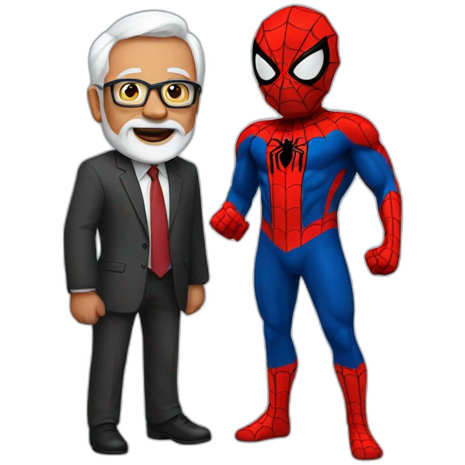 Modi and Spiderman  emoji