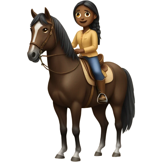 Girl on horse emoji