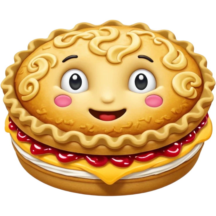 Pookie curlymoon pie emoji