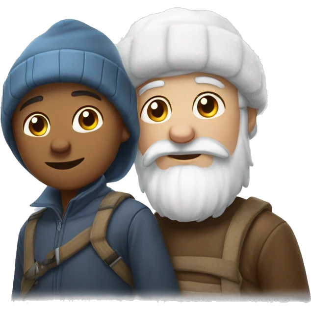 three with snów emoji
