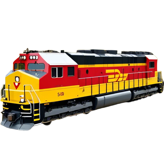 Diesel Locomotive - EMD SD70 (Model Year: 2021) (Iconic colour: Red and yellow) emoji