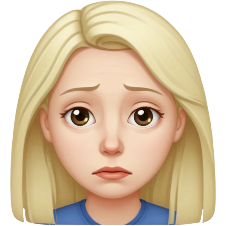 Уставшая женщина с темными мешками под глазами Б emoji