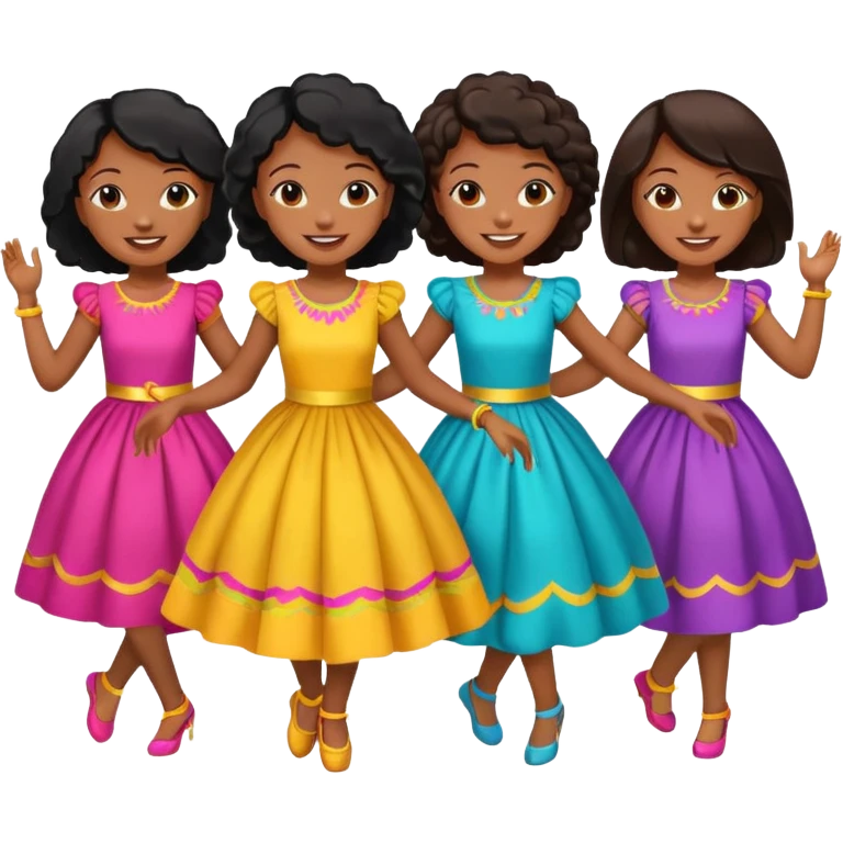 Variety Black girls dancing emoji