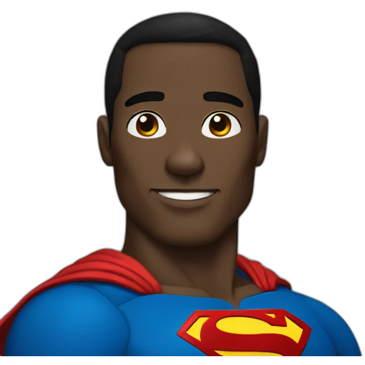 superman black man emoji