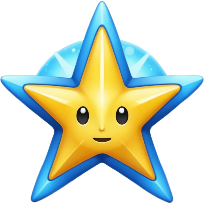 Cerebro envuelto en la estela de una estrella emoji