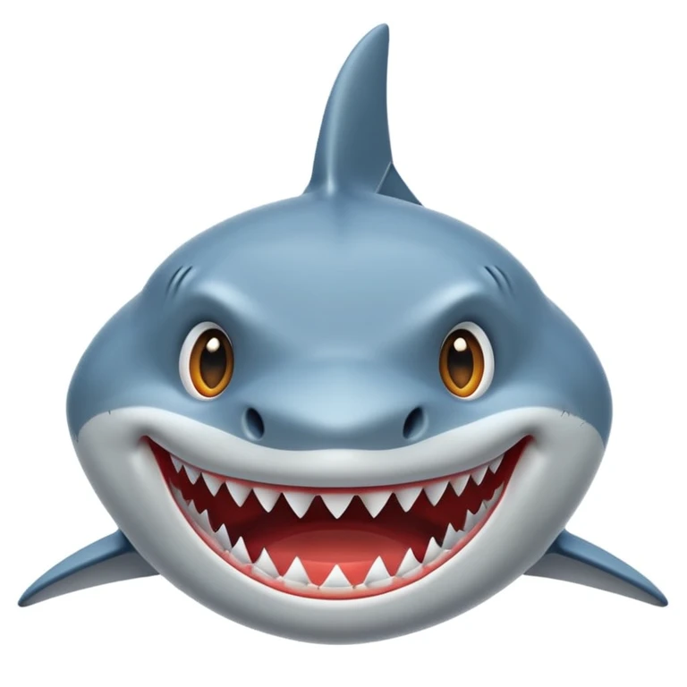 Front facing shark emoji