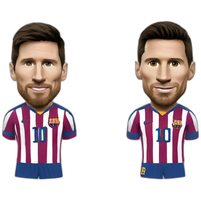 Lionel messi qui tape Cristiano Ronaldo emoji