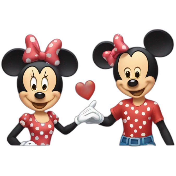 Mickey y minnie emoji