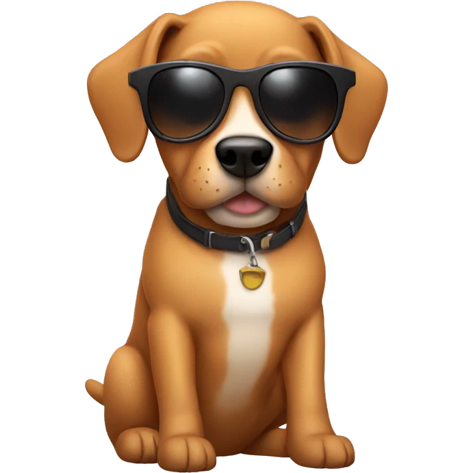 Dogs with sunglasses emoji