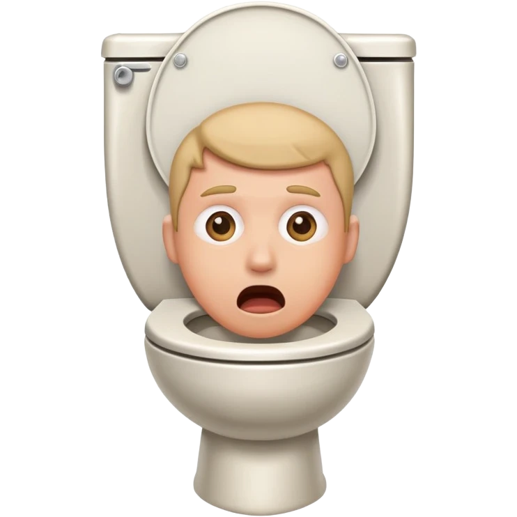 TOILET WITH HEAD STICKING OUT emoji
